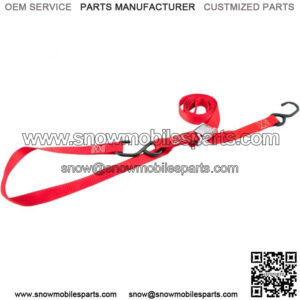 Motorcycle/ATV Tie-Down Straps with Built-In Soft Ties