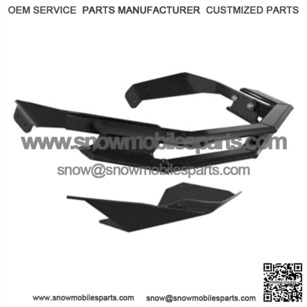 Straightline Rugged Series Bumper & Skid Plate Front - Aluminum - Fits Ski-doo