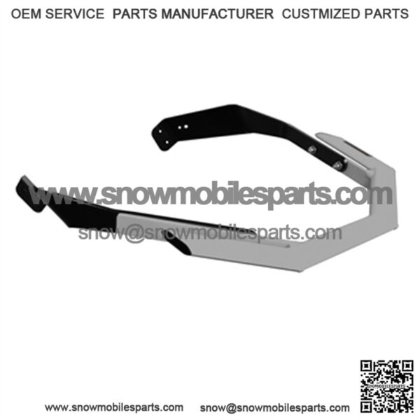 Straightline Sport Series Bumper Rear - Aluminum - Fits Ski-doo