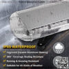 38 Inch Rooftop Emergency Strobe Light Bar 72 LED Traffic Advisor ing Lightbar IP65 Waterproof 15 Flashing Mode Heavy-duty Bolt Mount for Vehicle Security Snowplow Truck(Amber/White/Amber) - Image 3