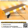 38 Inch Rooftop Emergency Strobe Light Bar 72 LED Traffic Advisor ing Lightbar IP65 Waterproof 15 Flashing Mode Heavy-duty Bolt Mount for Vehicle Security Snowplow Truck(Amber/White/Amber) - Image 4