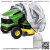 Lawn Mower Cover, Heavy Duty Riding Lawn Mower Cover, Fit Decks up to 54", Durable Oxford Fabric, UV Protection Lawn Tractor Cover with Storage Bag (Grey)