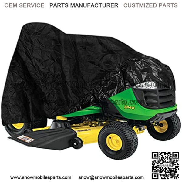 LP93917 Riding Lawn Mower Cover Protective Storage Tarp Fit for 100-X300 Series Tractors Heavy Duty 330D Oxford Fabric Waterproof All-Weather Protection