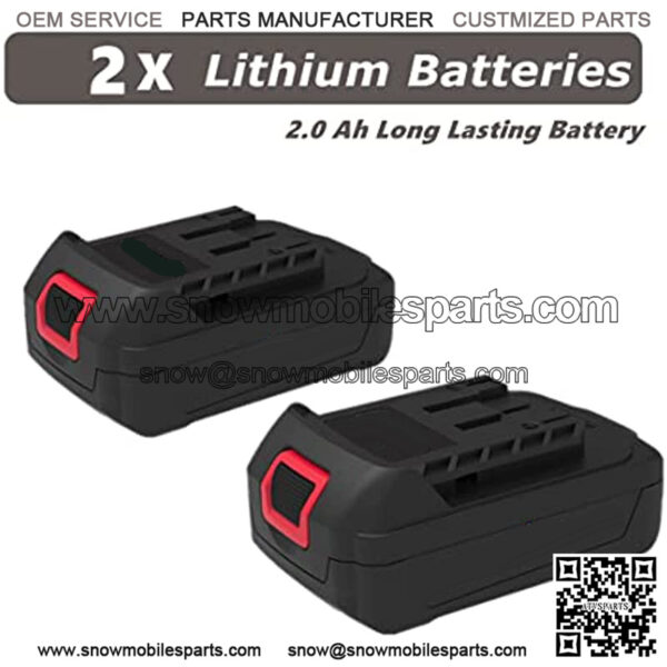 Cordless Leaf Blower, 20V Small Leaf Blower & Vacuum, 100 CFM 140 MPH , with 2 Lithium Batteries and Charger - Image 5