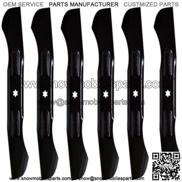 6PK Fits Hi-Lift Lawn Mower Blades for MTD 46" 942-04244, 742-04244, 12956, 942-