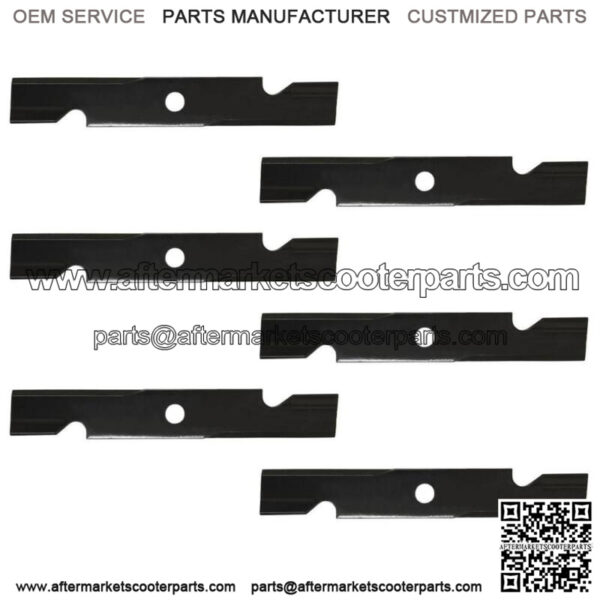 (6) 92-029 48" Deck Lawn Mower Blade 16-1/4" 15/16" Fits Exmark Fits Toro