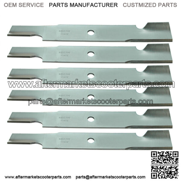 6 Pack Blades for Snapper 1737252BZ, 1737252BZYP, 1737252BM, 1737252MA, 13482