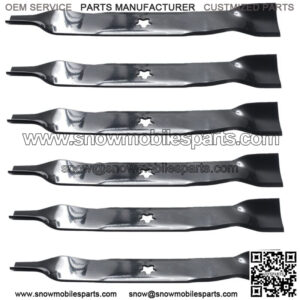 6 Blades Fit Sears/Craftsman 152443 163819 159705 145708 46" Mower Deck