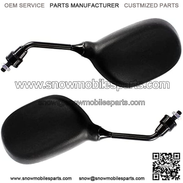 Universal Rear View, PRO BAT ATV Mirrors 7/8" | 8mm Handlebar Mount Side for Handlebar ATV Accessories Compatible with Scooter Snowmobile Mope