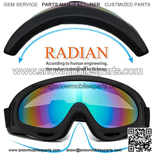 FUT Ski Goggles Motorcycle Snowboard Goggle for Men Women & Youth 2 Pack - Image 2