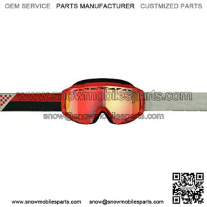 SCOTT Hustle X Adult Snowmobile Goggles - Red/Grey Enhancer Red Chrome/One Size