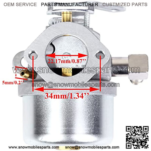 Carburetor for Craftsman 536.886120 536.886122 536.881501 536.885473 536.909400 536.886440 536.884822 536.886540 536.885400 536.884800 536.88612 536.886141 536.88547 5Hp 22" 24" Snow Blower - Image 3