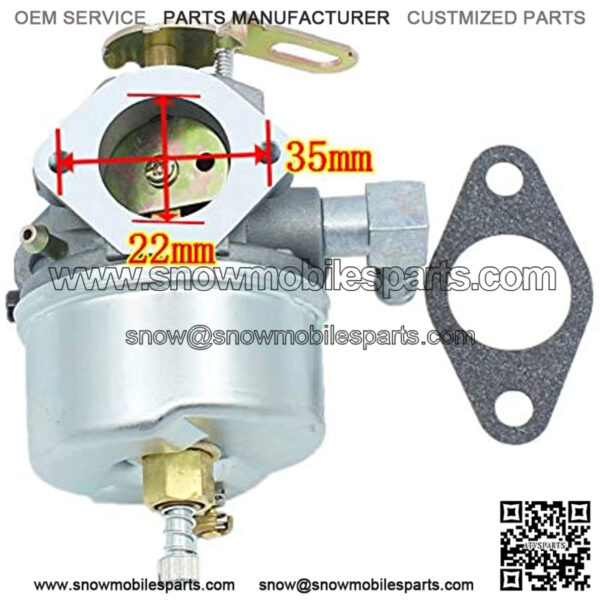 Carburetor Air Filter Compatible with 632113 632113A HS40 HSSK40 Toro 38010 38015 38250 Snowthrower 421 521 Snowblower 4HP 5HP Adjustable 056-326 520-962 50-662 056326 520962 50662 - Image 3