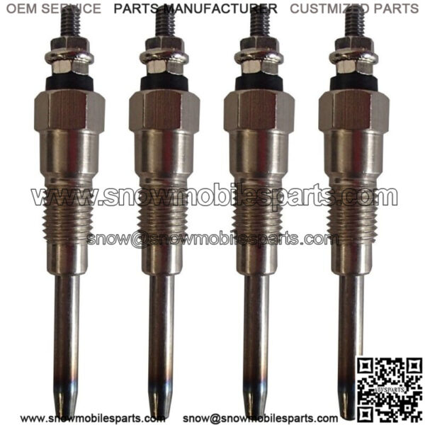4X Glow Plug for 6655233 Fits Bobcat 751 753 763 773 7753 S160 S175 S185
