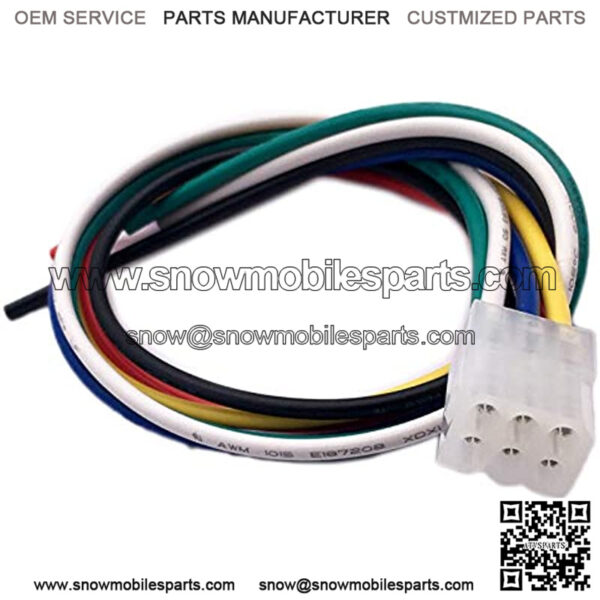 Compatible with Western Snow Plow 6 pin Control Harness Repair End 27070 Connector Pigtail