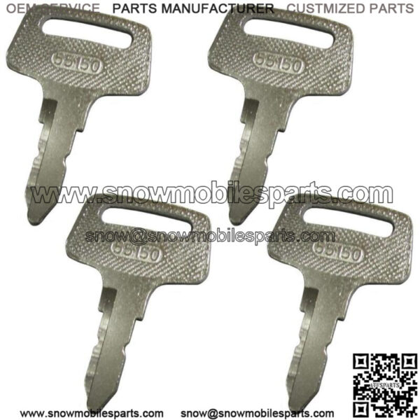 (4) 55150 Ignition Start Starter Keys to Fits Kubota Mower Tractor