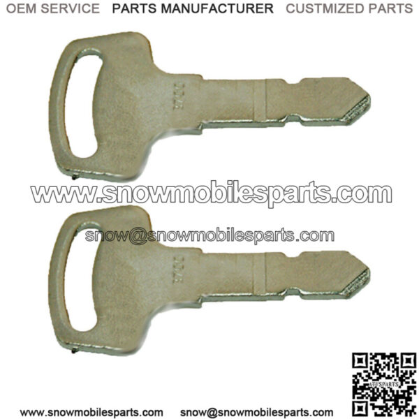 Ignition Keys (2) Fits Kubota 15248-63700 B2100HSD B1700HSD B2100 B1700