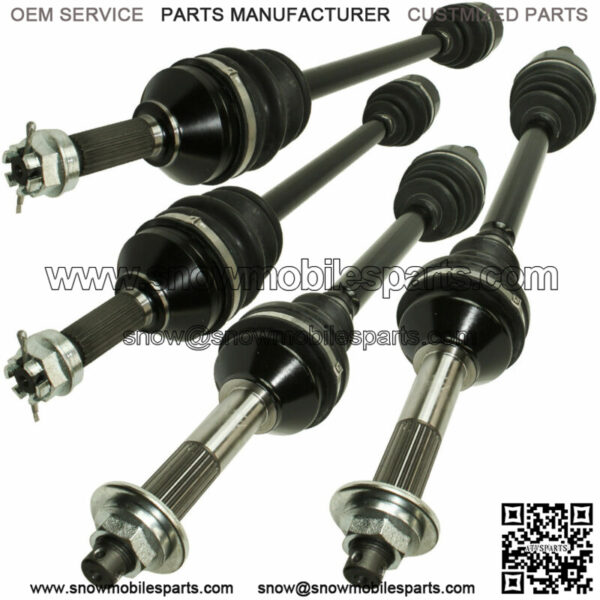 Front Rear Left Right CV Joint Axles for Kawasaki Teryx 750 KRF750 4X4 2008-11 (For: Kawasaki)