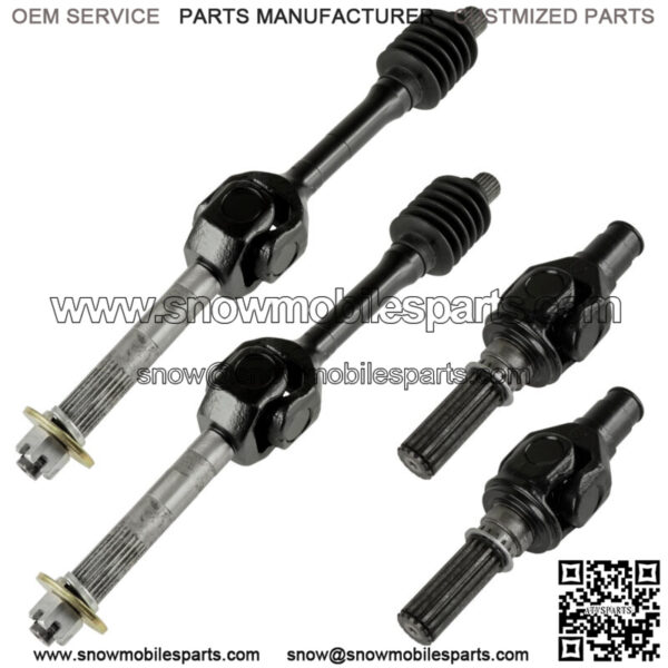 2 For Kawasaki Mule 2500 Rear Axle Drive Shaft Complete Outer Inner KAF620 94-99 (For: Kawasaki)