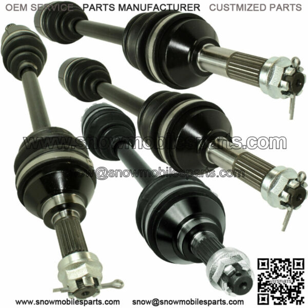 Front Rear Left Right Axles for Kawasaki Brute Force 750 KVF750 4X4I 2005-2007 (For: Kawasaki)