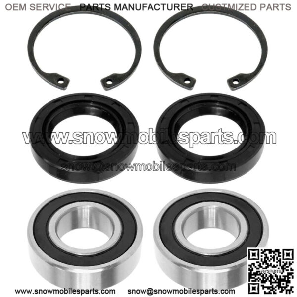 2 Rear Axle Drive Shaft Bearing Circlip Seal For Kawasaki Mule 500 KAF300B 93-96 (For: Kawasaki)