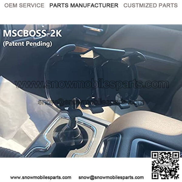Snow Plow Handheld Control Cup Holder Double Mount Kit - Aftermarket