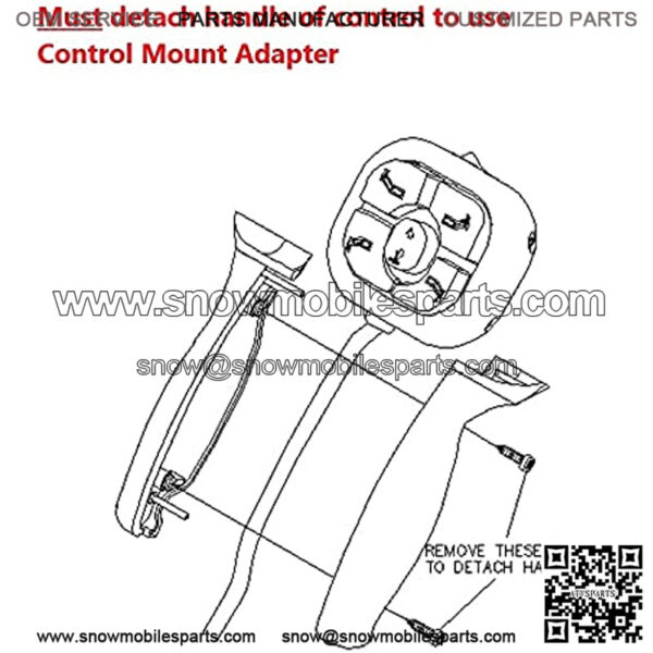 Snow Plow Handheld Control Cup Holder Double Mount Kit - Aftermarket - Image 3