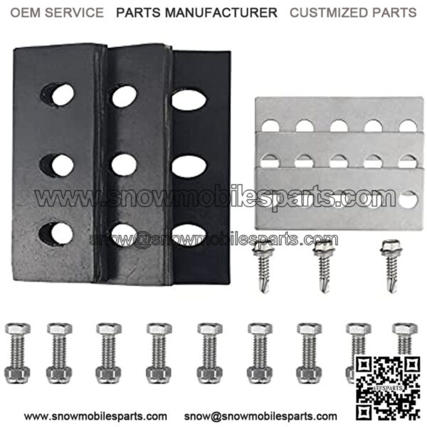 Snow Blower Impeller Modification Kit Universal 3/8" 3-Blade, for Modifies 2-Stage Machine, (3)