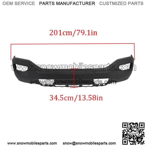 Black Steel Front Bumper Without Sensors Holes For 2016-2018 Sierra 1500 Painted - Image 3