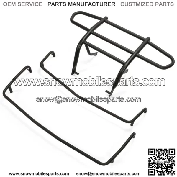 Front Bumper Brush Guard Protector & Racks For 2007-up Polaris Sportsman 90/110 (For: Polaris)