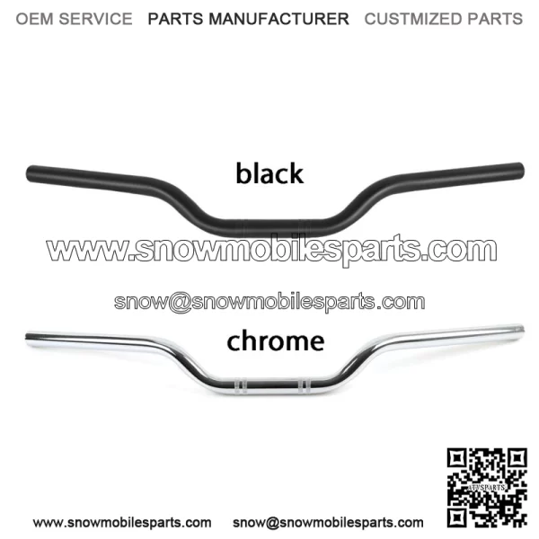 7/8" Handle Bar Tracker Drag Handlebar Chrome For Yamaha XT 450 500 600 750 660 - Image 2