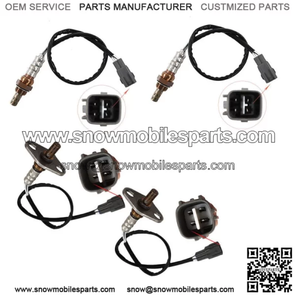 4pcs Upstream Downstream O2 Oxygen Sensor for Toyota Sequoia Tundra 2001-2004