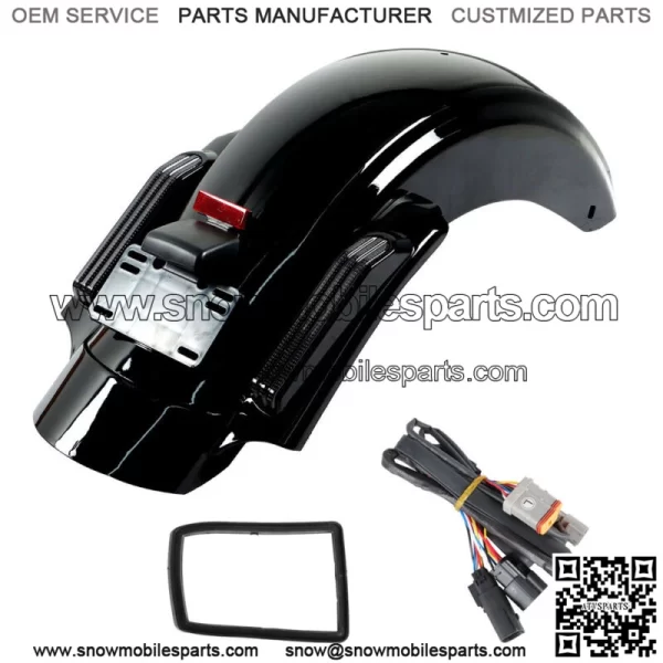 Rear Fender System LED Smoke Lens Set ABS For Touring Road Glide CVO 2014-2021