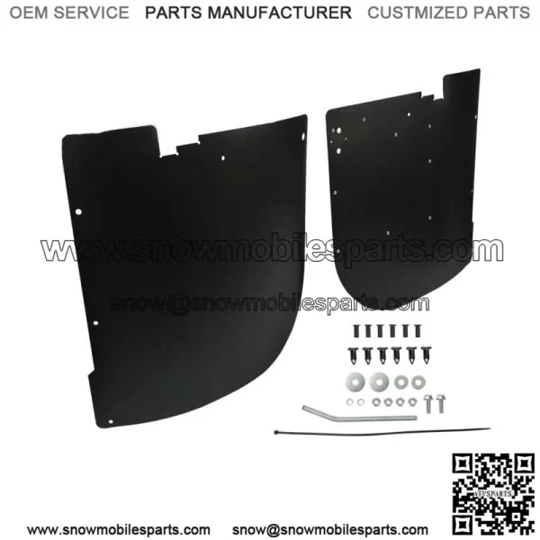 For 2013-2017 Polaris Ranger XP 900 XP 1000 Rear Mud Guards Fender Flares (For: Polaris)