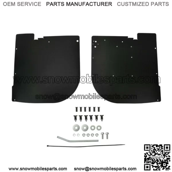 For 2013-2017 Polaris Ranger XP 900 XP 1000 Rear Mud Guards Fender Flares (For: Polaris) - Image 2
