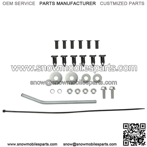 For 2013-2017 Polaris Ranger XP 900 XP 1000 Rear Mud Guards Fender Flares (For: Polaris) - Image 3