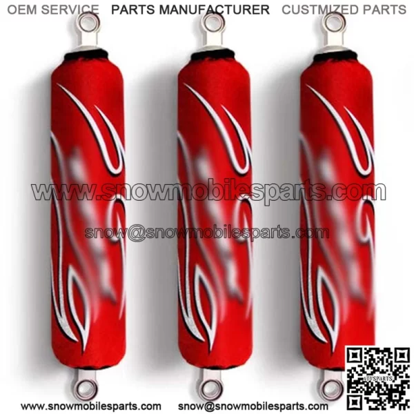 Red Shock Covers Honda TRX 250 R X Sportrax TRX 300 Fourtrax TRX 400 EX (Set 3) (For: Honda)
