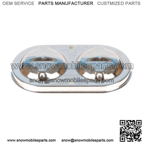 For 1967-1982 Chevrolet Corvette Master Cylinder Cover Chrome w/ Bails & Gaskets - Image 3