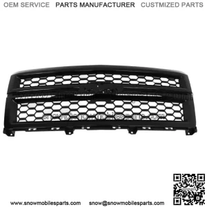For 2014-2015 Chevrolet Silverado 1500 Front Bumper Upper Grille Gloss Black
