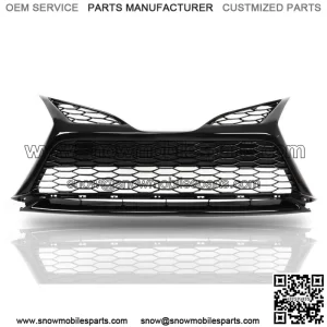 Fit For 21-22 Toyota Camry SE Front Lower Grille W/O Sensor Hole Gloss Black