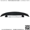 52" Universal Matte Black Trunk Spoiler Wing Fin Tail w/ LED Lights 2 Pedestal