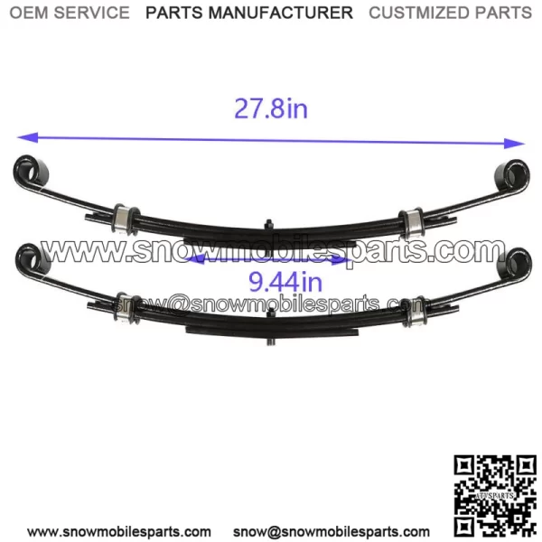 Fits For E-Z-GO TXT 1996-2013 Golf Carts Heavy Duty Rear Leaf Springs -Set Of 2 - Image 5