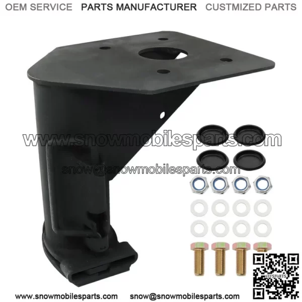 12" Fifth (5th) Wheel Camper RV Trailer Adapter Hitch to Gooseneck Ball Black