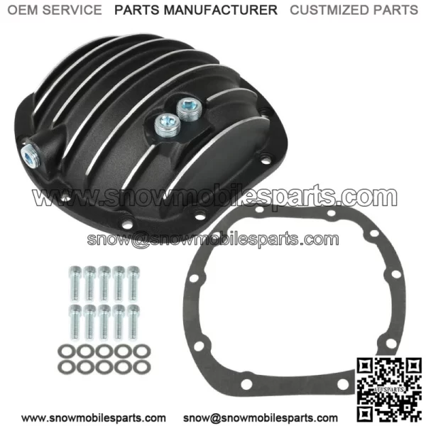 For Jeep Dana 25 27 30 10-Bolt Differential Cover with Gasket & Drain Plug Rear