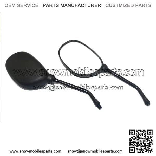 Rear view mirror set for Honda line of ATVs, Universal fit on handle bars - Image 3