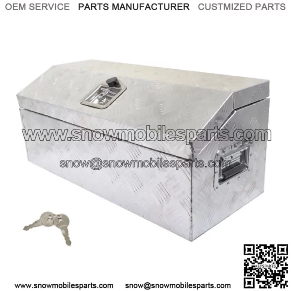 30" x 13" x 13" Tool Box Aluminum for ATV Car Trailer Pickup Truck Trunk Storage