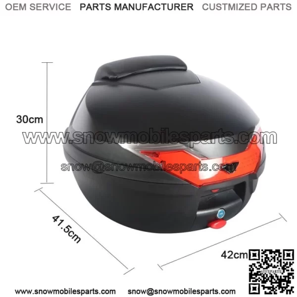 Motorcycle Scooter Trunk  Large Capacity Luggage Pedal Universal Tail Box Case - Image 2