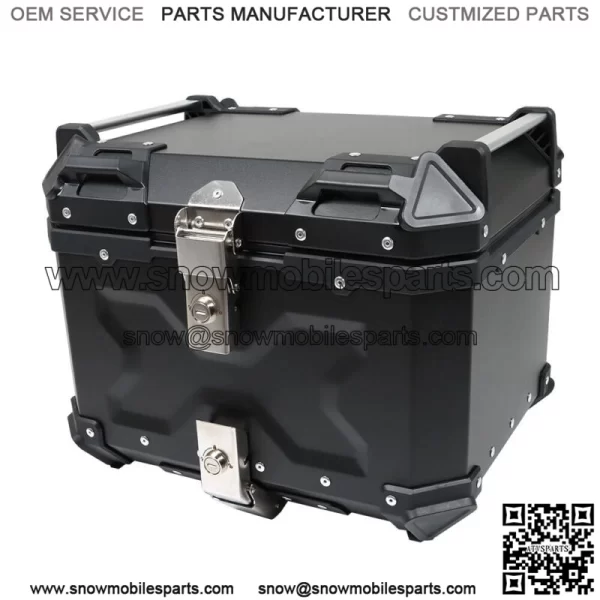 45L Motorcycle Luggage Waterproof Tail Box Scooter Trunk Storage Top Case Balck - Image 3