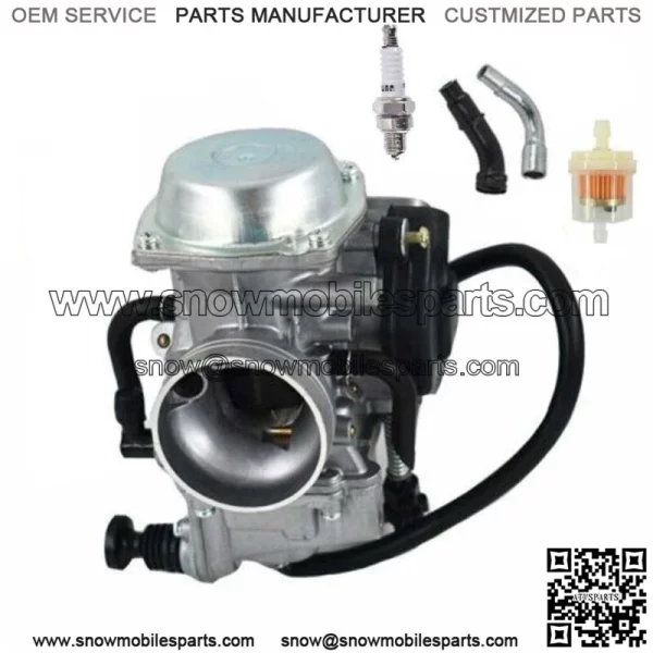 Carburetor W/ Air Filter Oil Filter For 1988-2000 Honda FourTrax 300 TRX300 (For: Honda) - Image 2