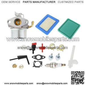 Carburetor W/Gasket Air Filter For Craftsman Tiller Intek 190 6 HP 206 5.5hp Eng